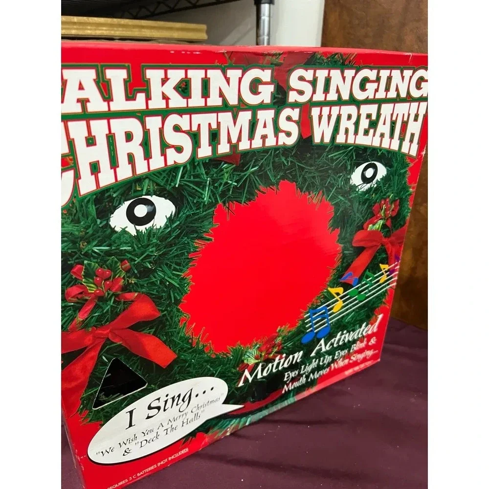 Talking Singing Christmas Wreath